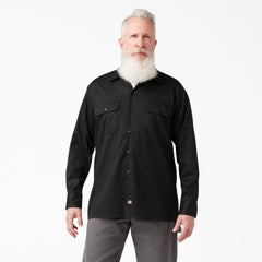 FLEX Relaxed Fit Long Sleeve Work Shirt For Men | Dickies