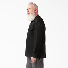 FLEX Relaxed Fit Long Sleeve Work Shirt For Men | Dickies