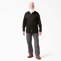 FLEX Relaxed Fit Long Sleeve Work Shirt For Men | Dickies
