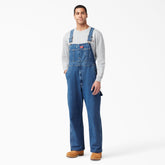 Stonewashed Indigo Bib Overalls For Men|Women | Dickies