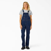 Women's Straight Fit Denim Double Front Bib Overalls For Women | Dickies