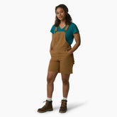 Women's Relaxed Fit Bib Shortalls, 7" For Women|Sale | Dickies