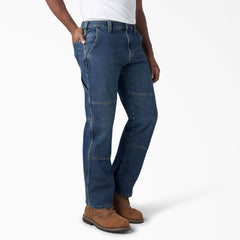 FLEX Relaxed Fit Double Knee Jeans For Men | Dickies