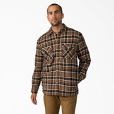 Water Repellent Fleece-Lined Flannel Shirt Jacket For Men|Sale | Dickies