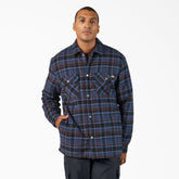 Water Repellent Fleece-Lined Flannel Shirt Jacket For Men|Sale | Dickies