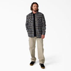 Water Repellent Fleece-Lined Flannel Shirt Jacket For Men|Sale | Dickies