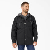 Water Repellent Duck Hooded Shirt Jacket For Men | Dickies
