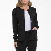 Women's EDS Essentials Snap Front Scrub Jacket For Women|Scrubs | Dickies