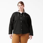 Women's Plus Duck Hooded Shirt Jacket For Women | Dickies