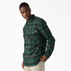 Water Repellent Fleece-Lined Flannel Shirt Jacket For Men|Sale | Dickies