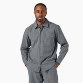 Lima Pinstripe Button-Up Shirt For Men|Sale | Dickies