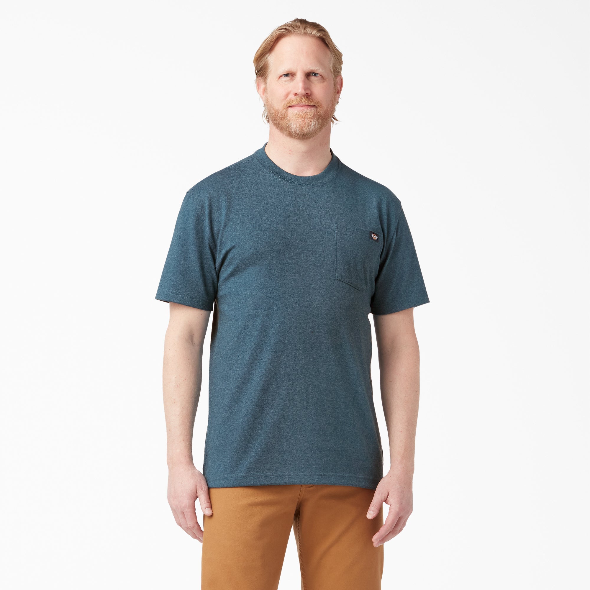 Heavyweight Heathered Short Sleeve Pocket T-Shirt For Men | Dickies