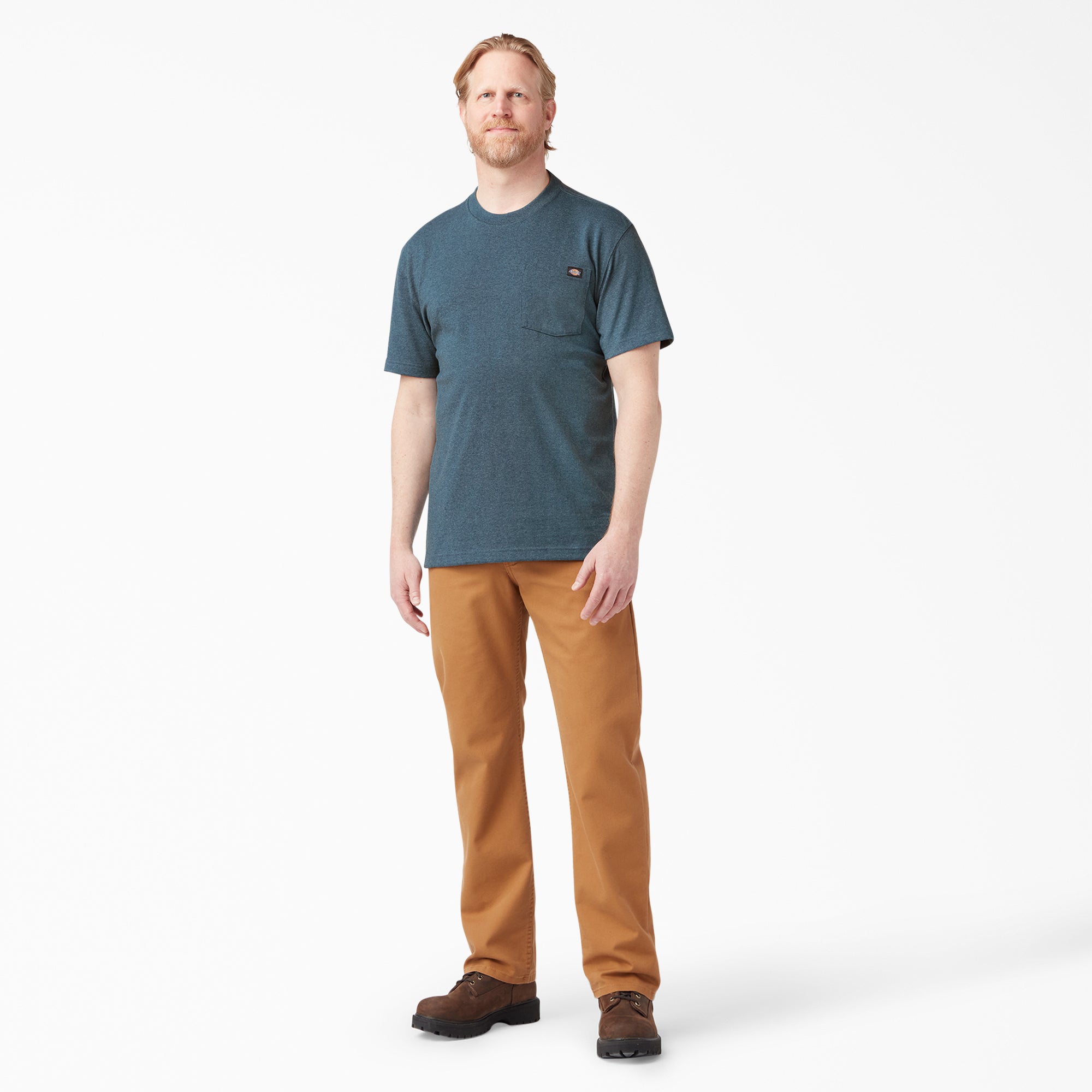 Heavyweight Heathered Short Sleeve Pocket T-Shirt For Men | Dickies