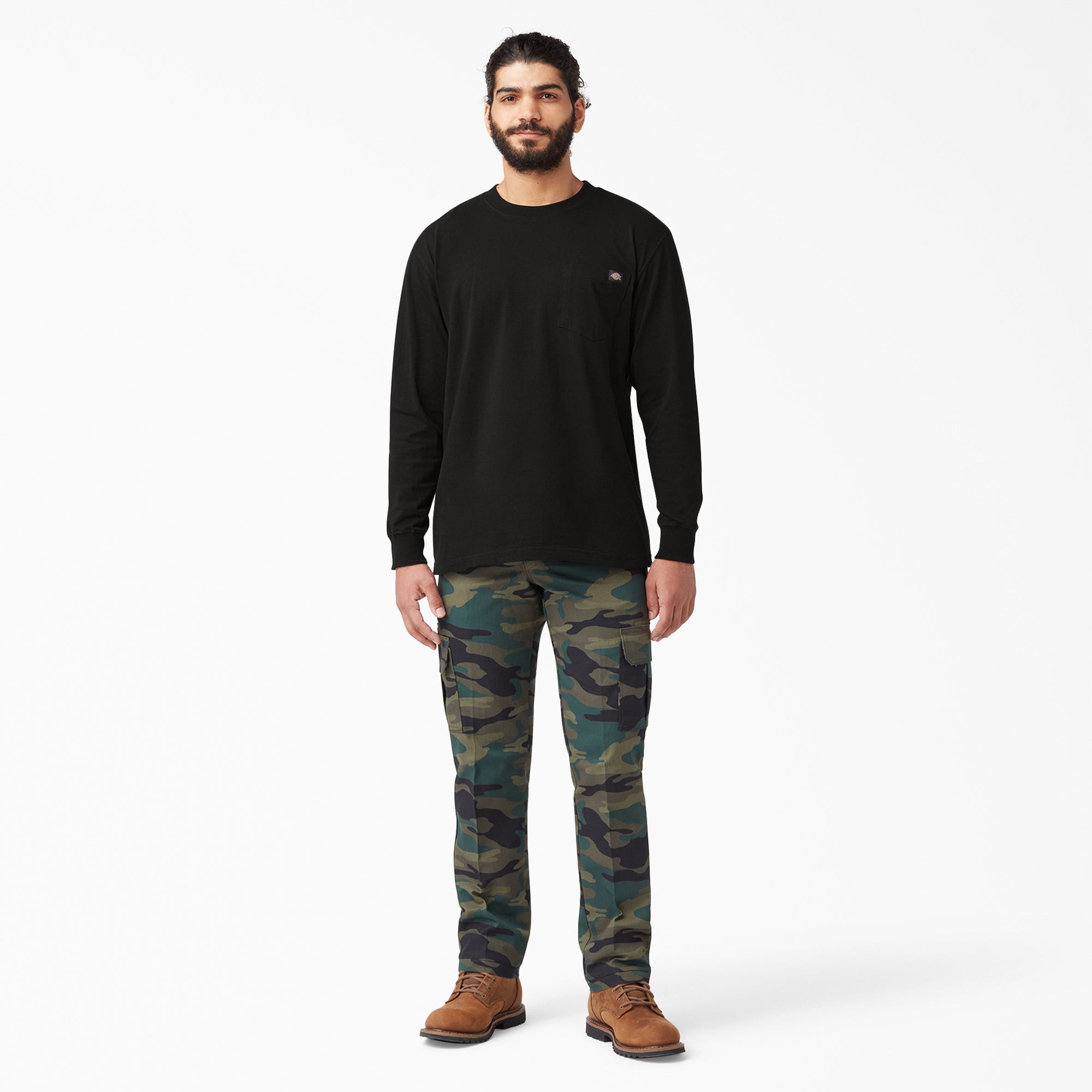 Heavyweight Long Sleeve Pocket T-Shirt For Men | Dickies