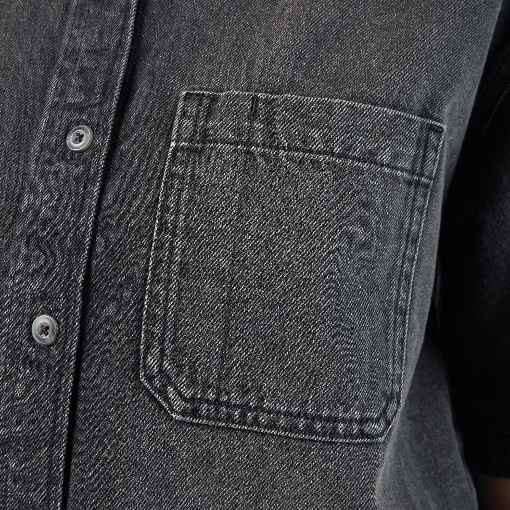 Women's Cropped Denim Work Shirt For Women|Sale | Dickies