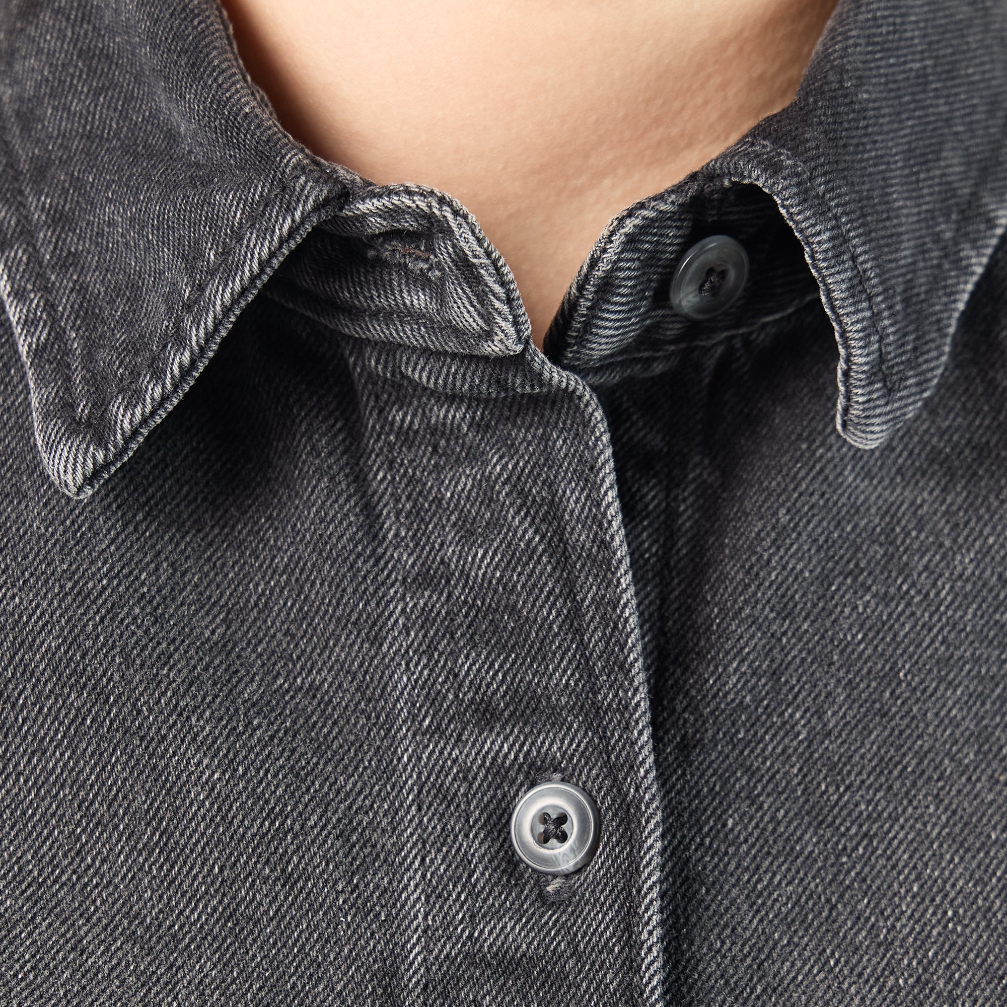 Women's Cropped Denim Work Shirt For Women|Sale | Dickies