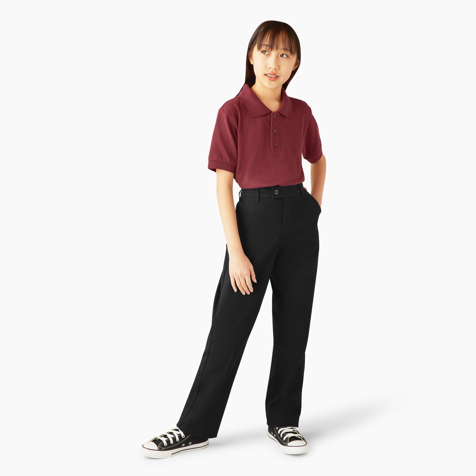 Girls' Slim Fit Pants, 4-20 For Kids | Dickies