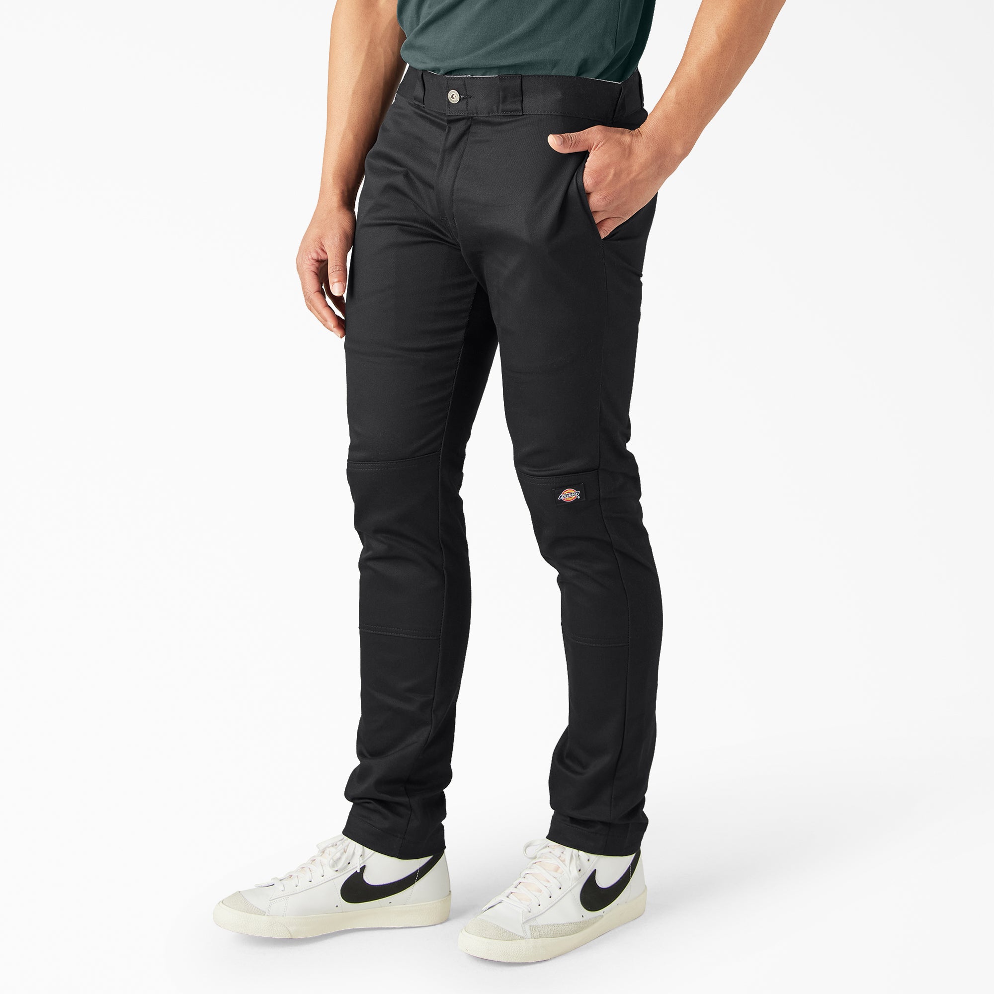 FLEX Skinny Fit Double Knee Work Pants For Men | Dickies