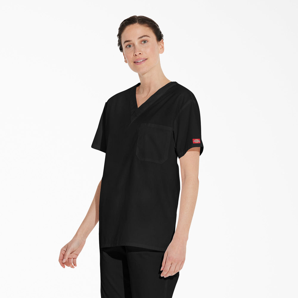 Unisex EDS Signature V-Neck Scrub Top For Men|Scrubs|Women | Dickies
