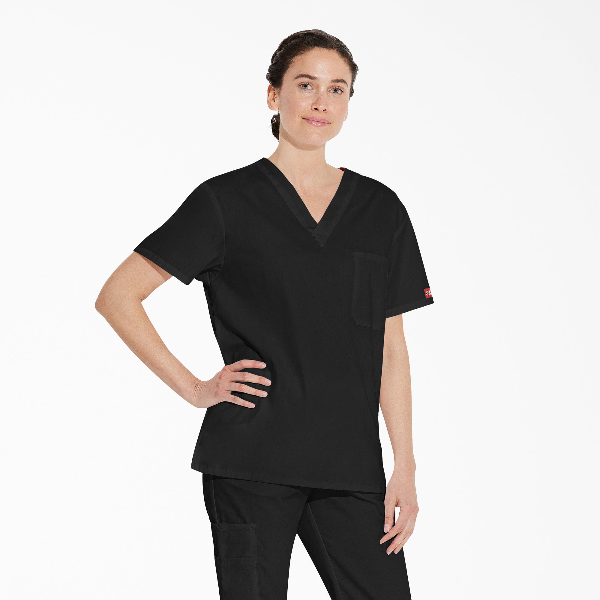 Unisex EDS Signature V-Neck Scrub Top For Men|Scrubs|Women | Dickies