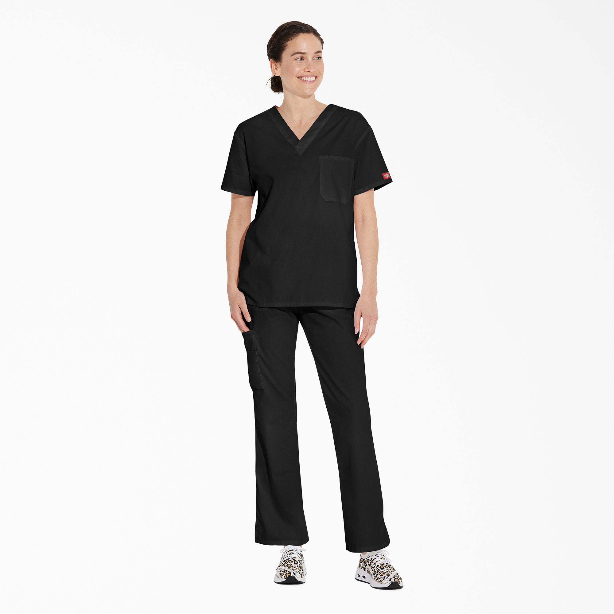 Unisex EDS Signature V-Neck Scrub Top For Men|Scrubs|Women | Dickies