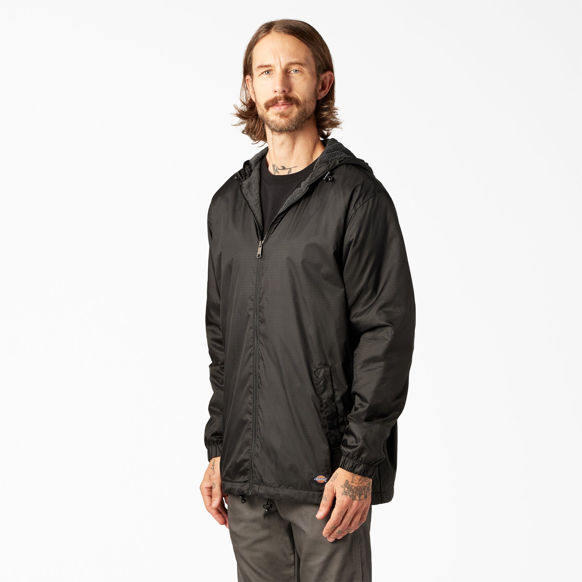 Fleece Lined Nylon Hooded Jacket For Men | Dickies
