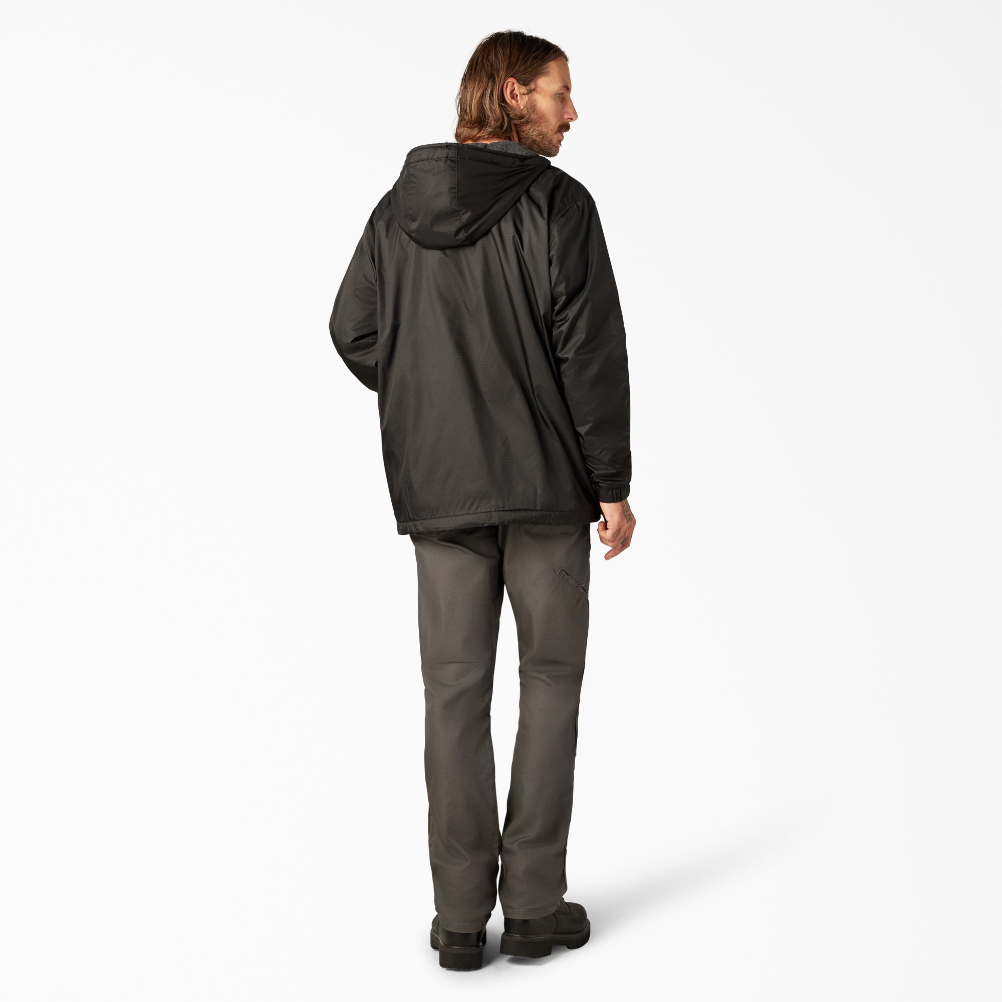 Fleece Lined Nylon Hooded Jacket For Men | Dickies