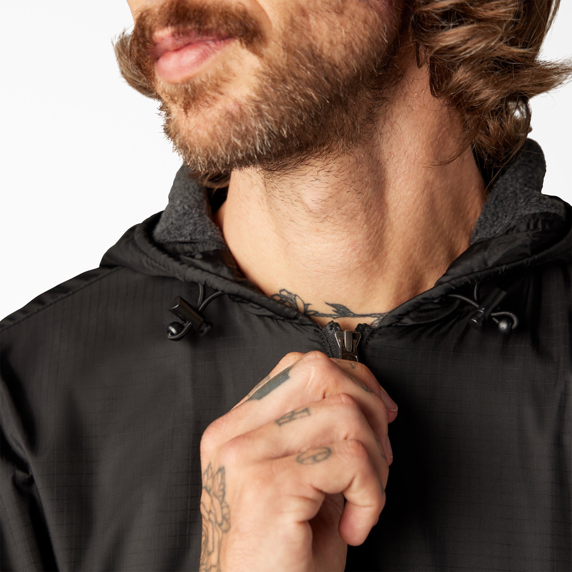 Fleece Lined Nylon Hooded Jacket For Men | Dickies