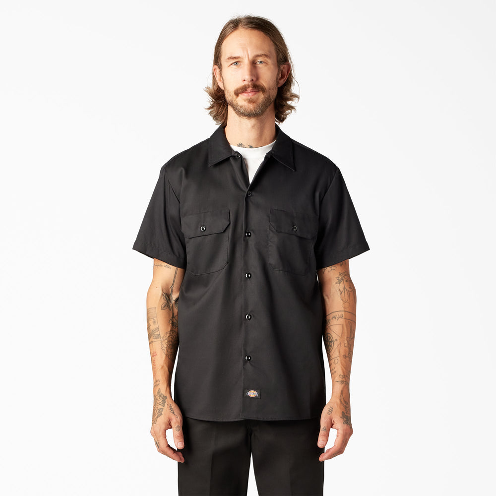 FLEX Slim Fit Short Sleeve Work Shirt For Men | Dickies