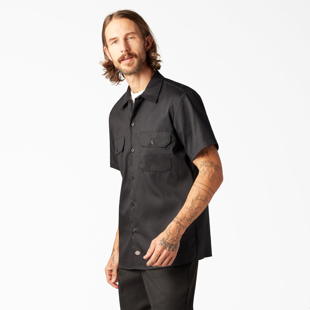FLEX Slim Fit Short Sleeve Work Shirt For Men | Dickies