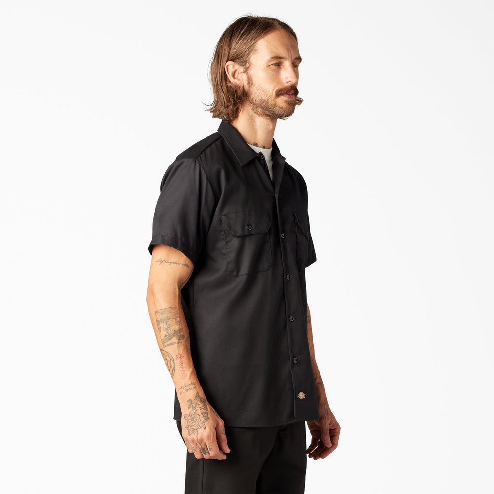 FLEX Slim Fit Short Sleeve Work Shirt For Men | Dickies