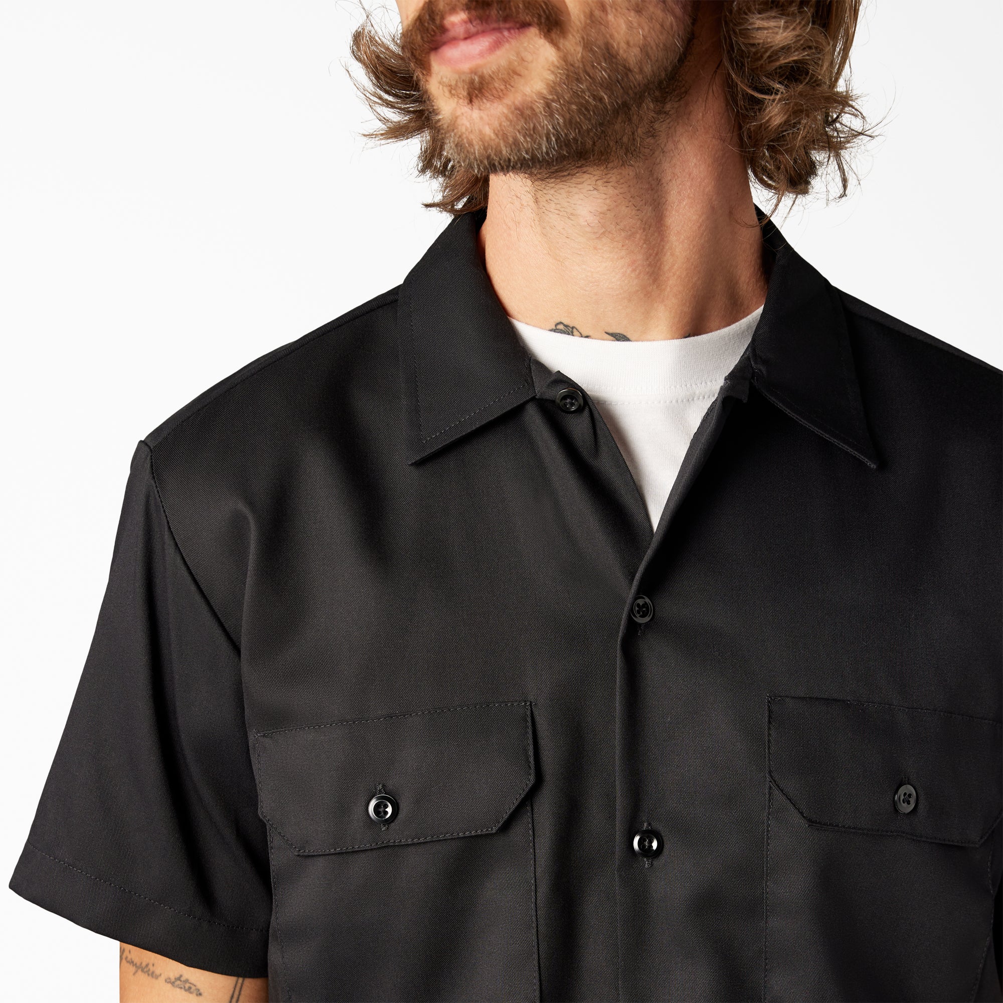 FLEX Slim Fit Short Sleeve Work Shirt For Men | Dickies