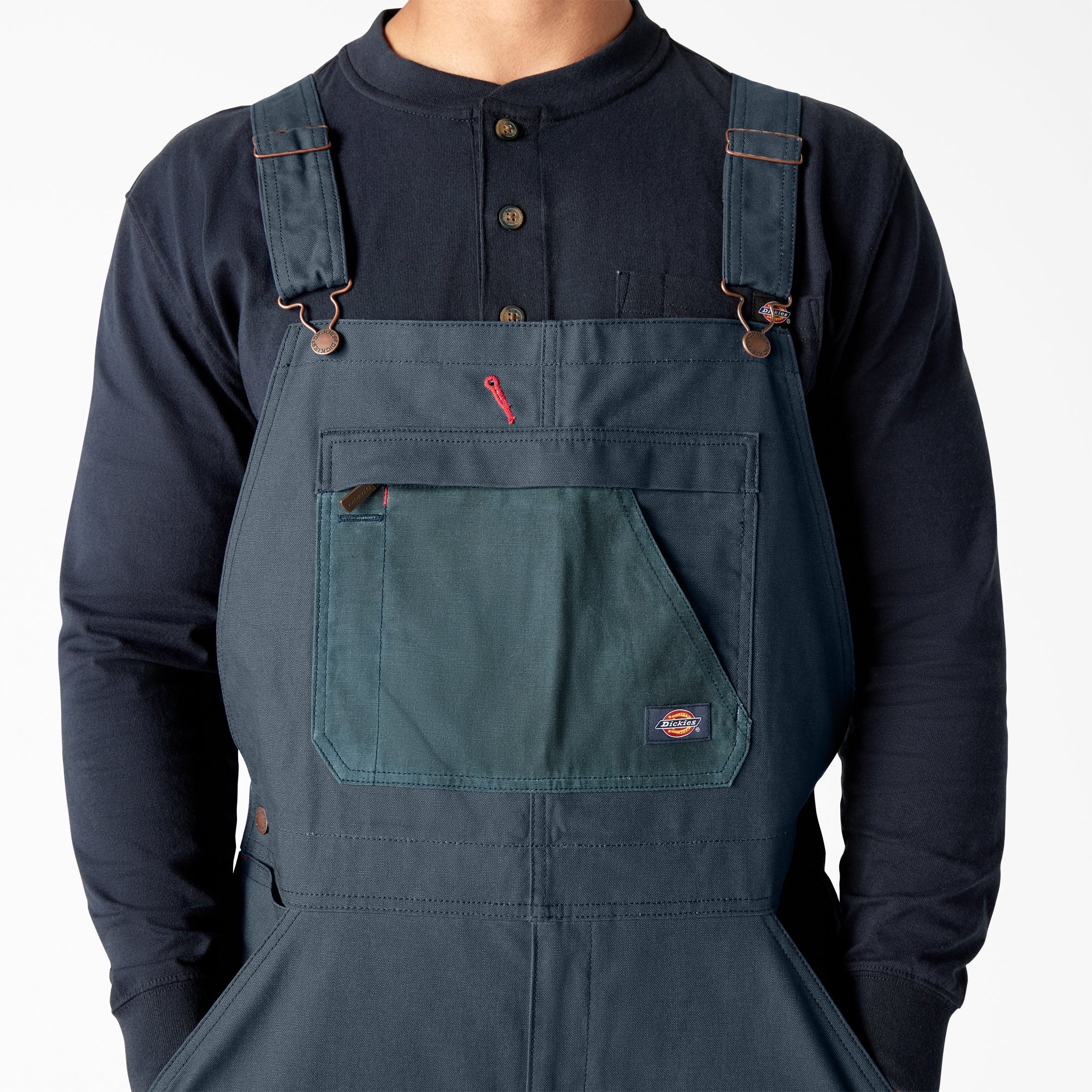 Waxed Canvas Double Front Bib Overalls For Men | Dickies