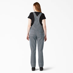 Women's Hickory Stripe Boyfriend Fit Bib Overalls For Women | Dickies