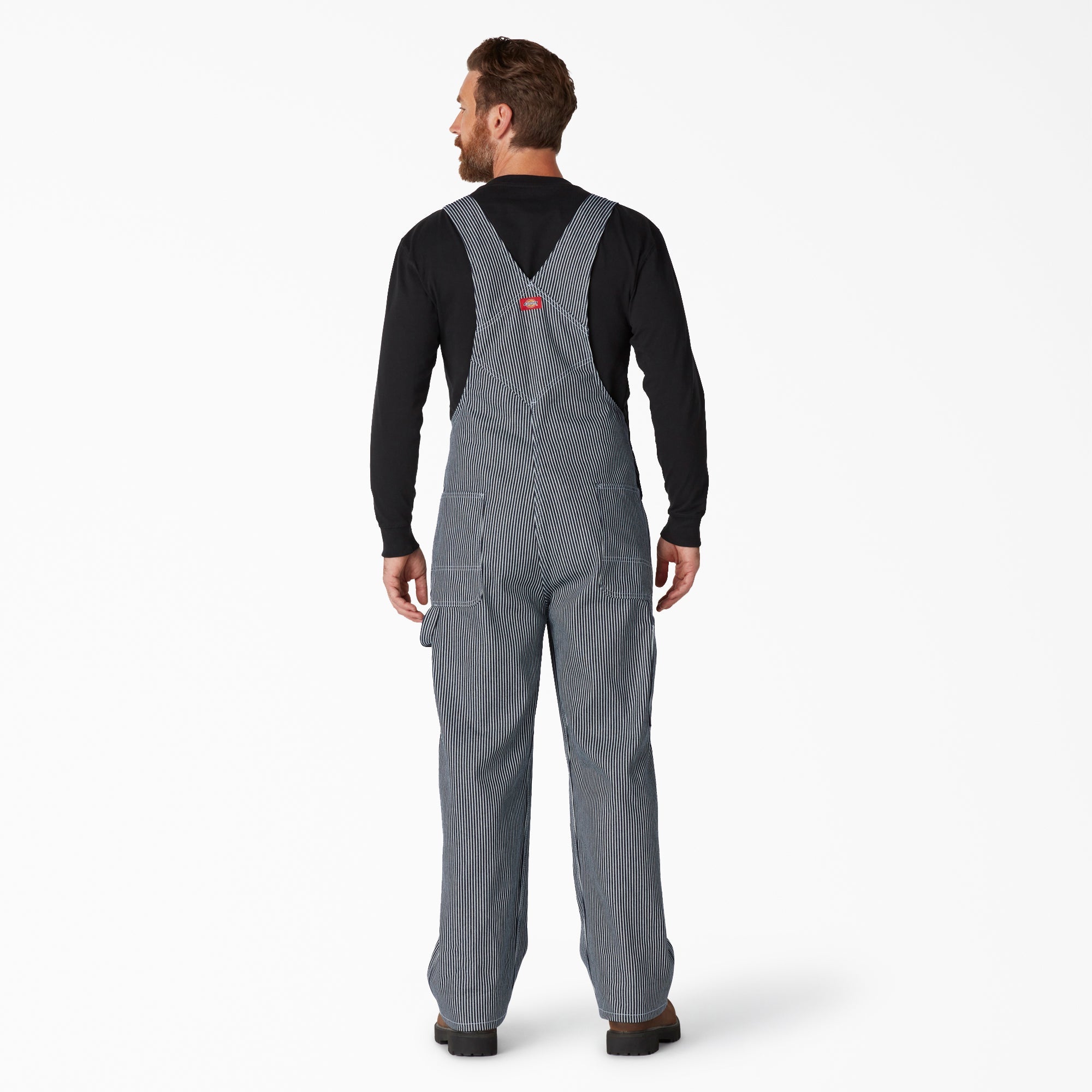 Hickory Stripe Bib Overalls For Men|Women | Dickies