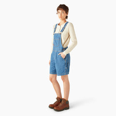 Women's Relaxed Fit Bib Shortalls, 7" For Women | Dickies