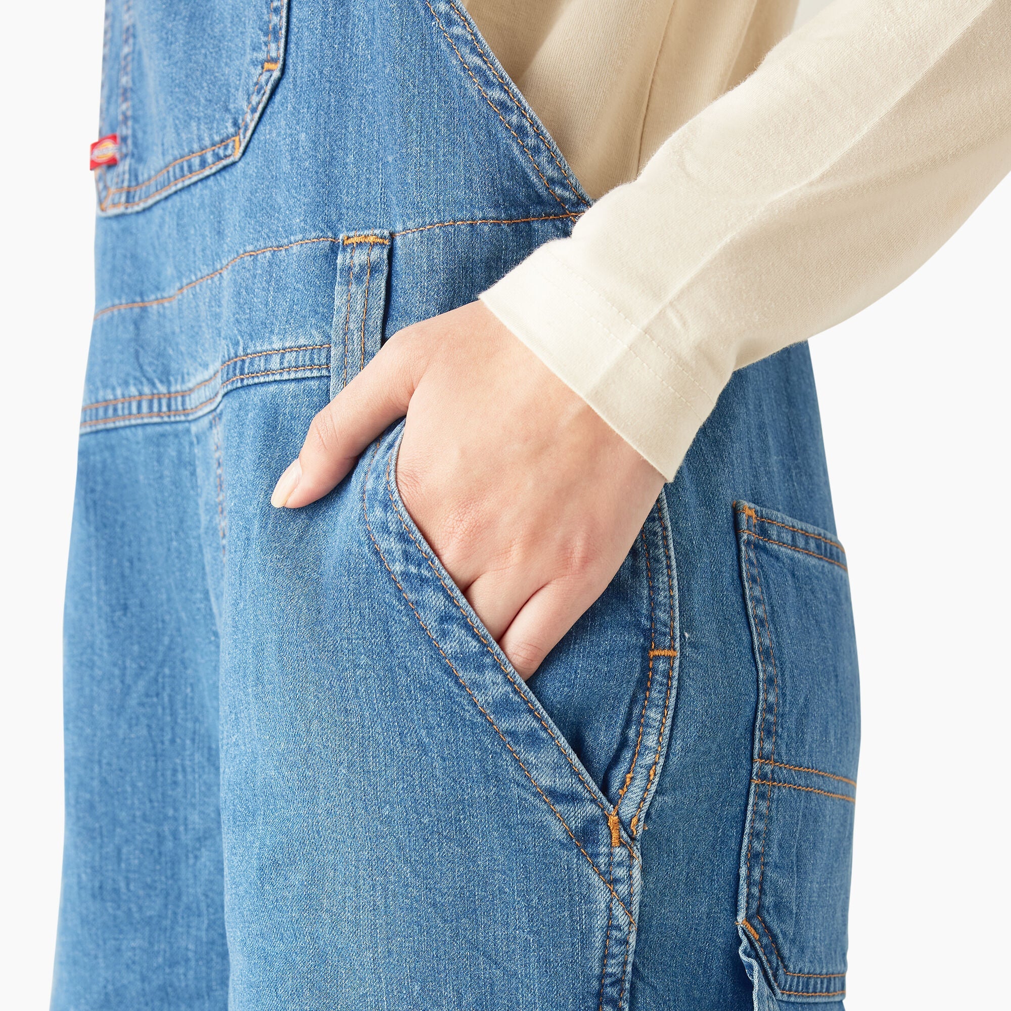 Women's Relaxed Fit Bib Shortalls, 7" For Women | Dickies
