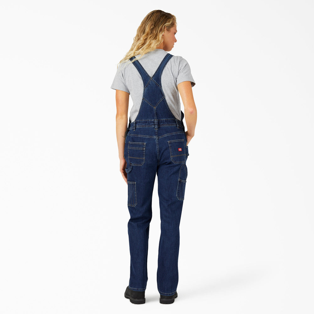 Women's Straight Fit Denim Double Front Bib Overalls For Women | Dickies