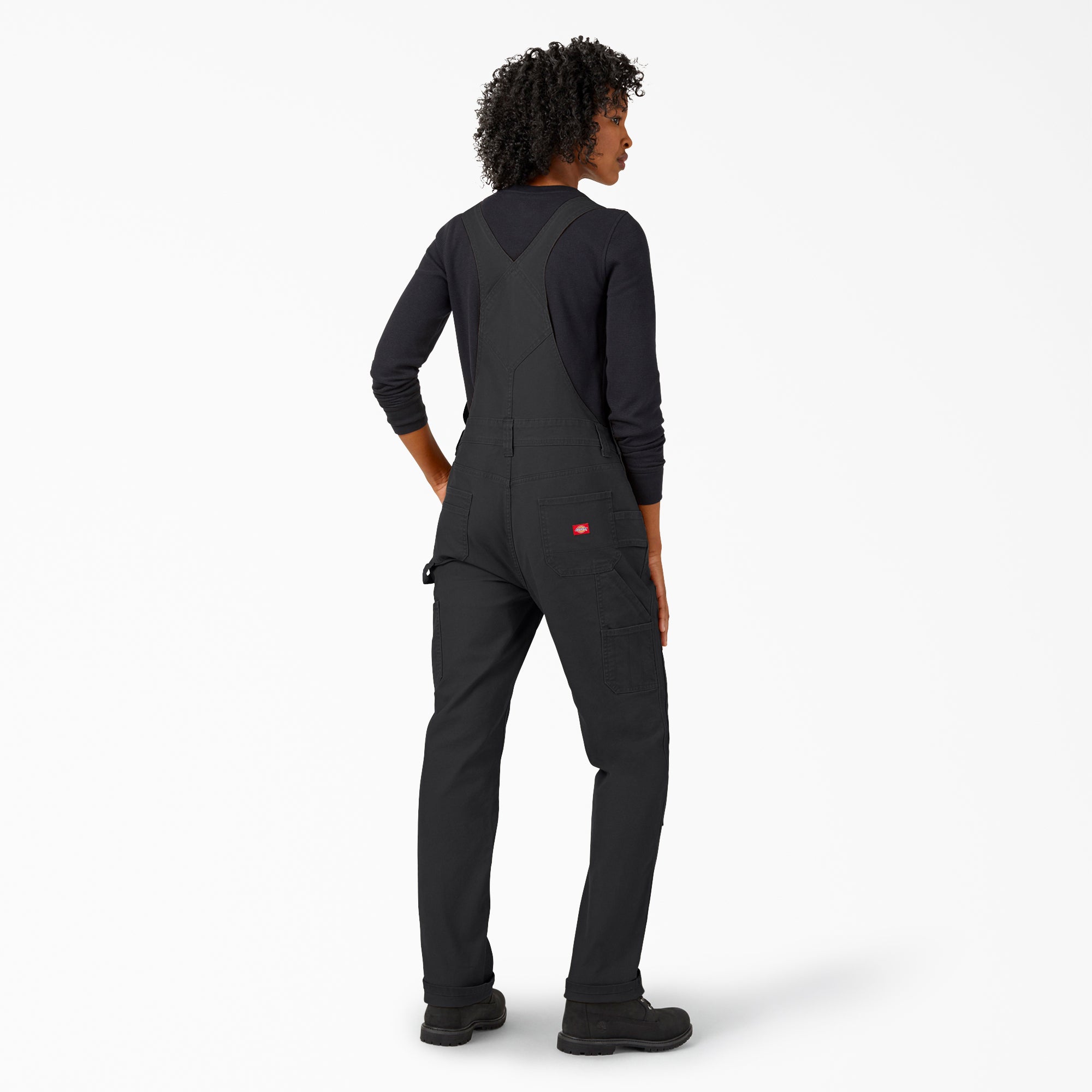 Women's Straight Fit Duck Double Front Bib Overalls For Women | Dickies