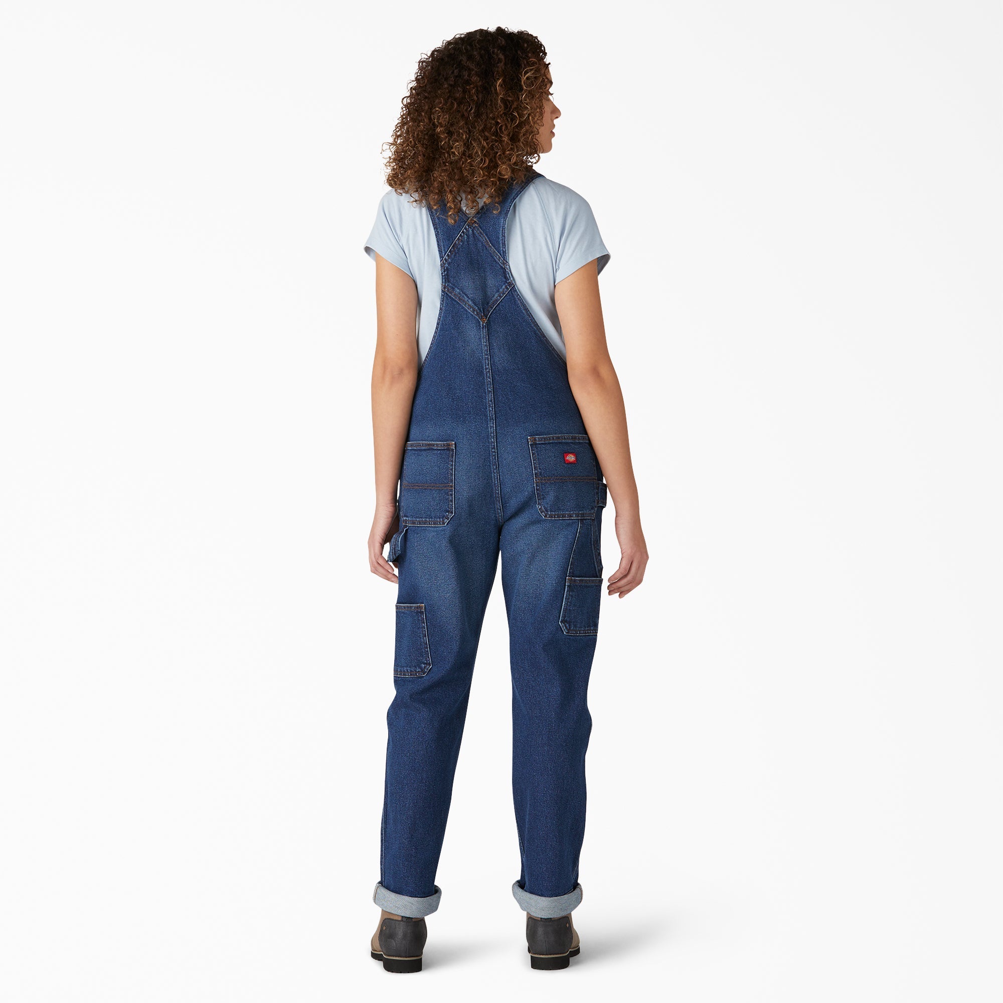 Women's Denim Boyfriend Fit Bib Overalls For Women | Dickies