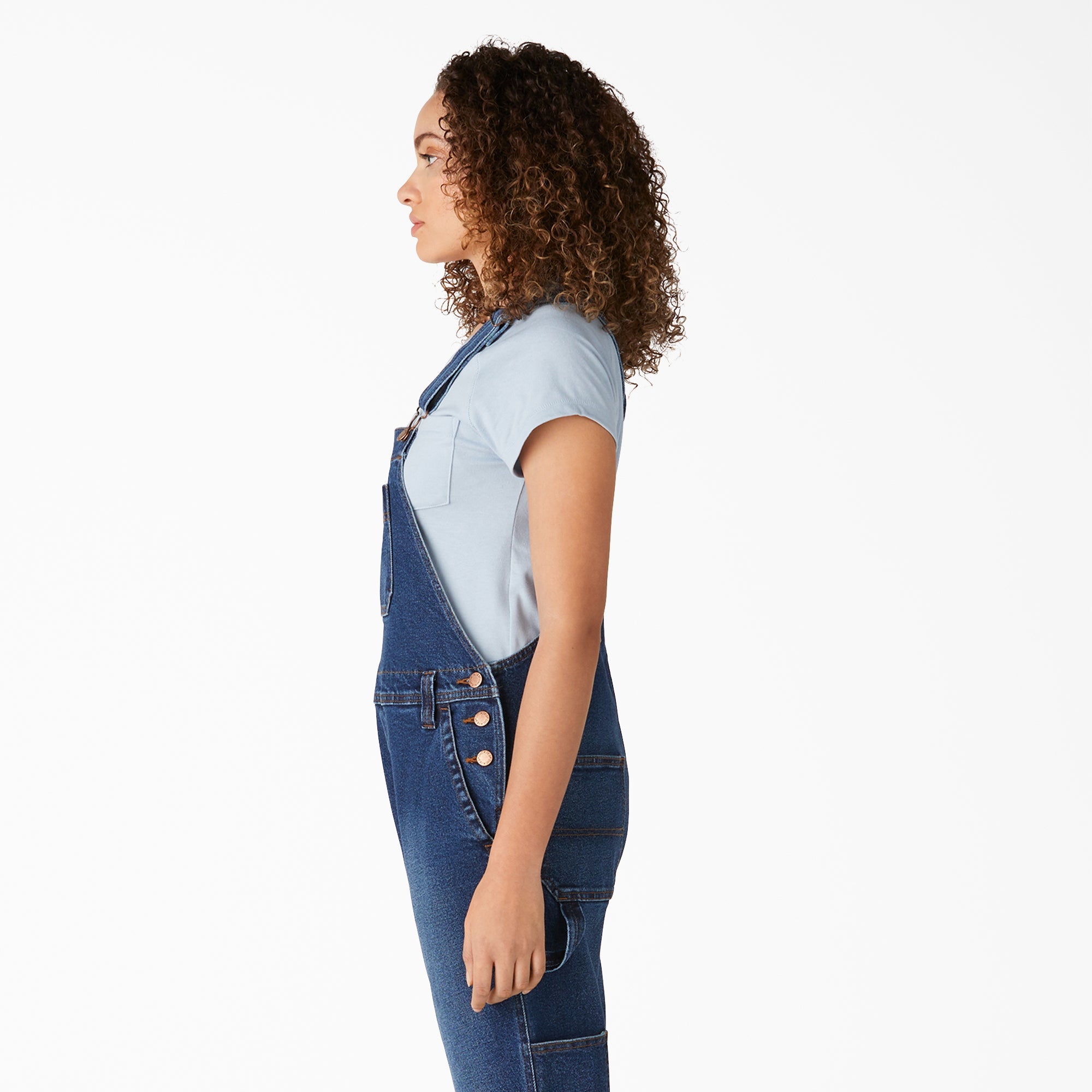Women's Denim Boyfriend Fit Bib Overalls For Women | Dickies