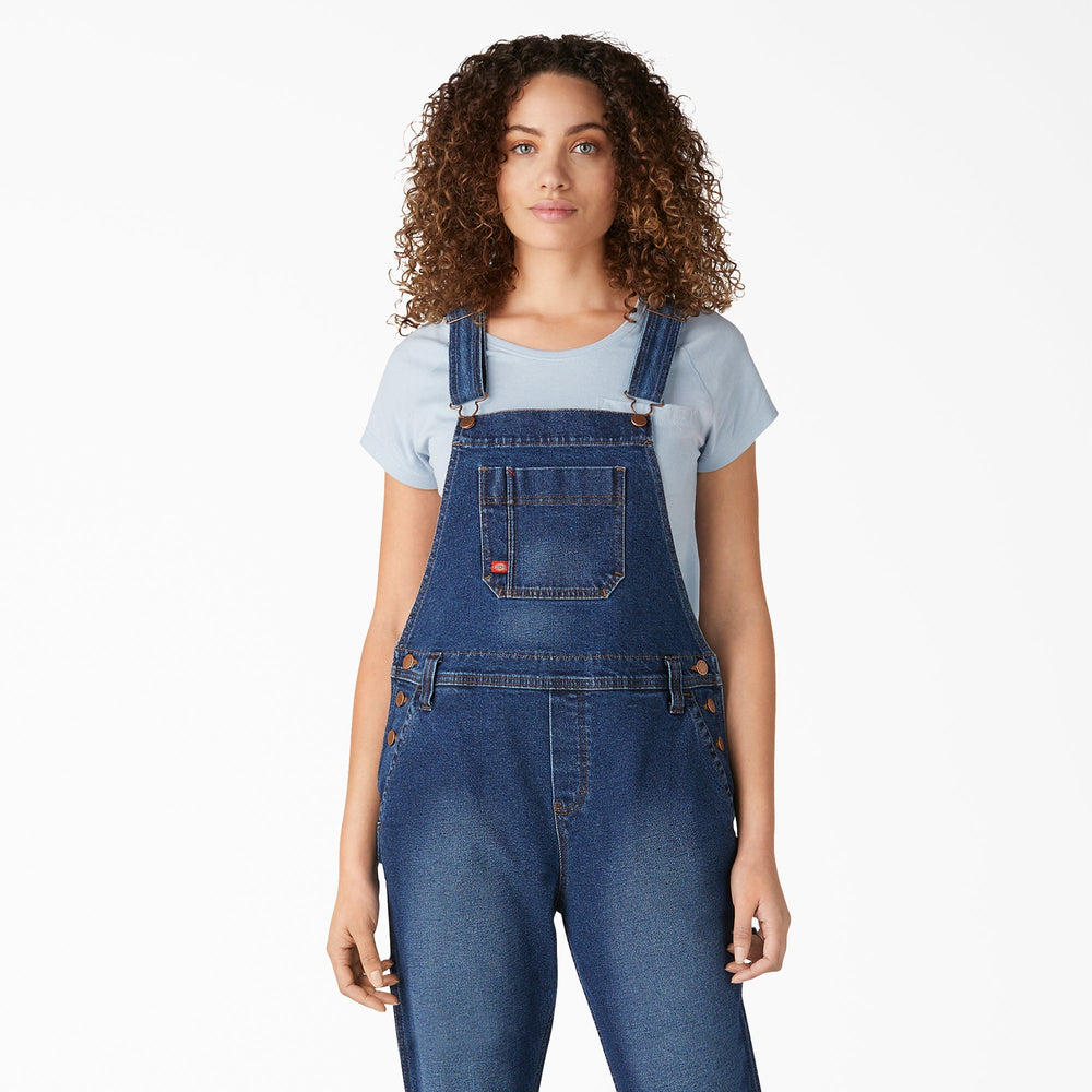 Women's Denim Boyfriend Fit Bib Overalls For Women | Dickies