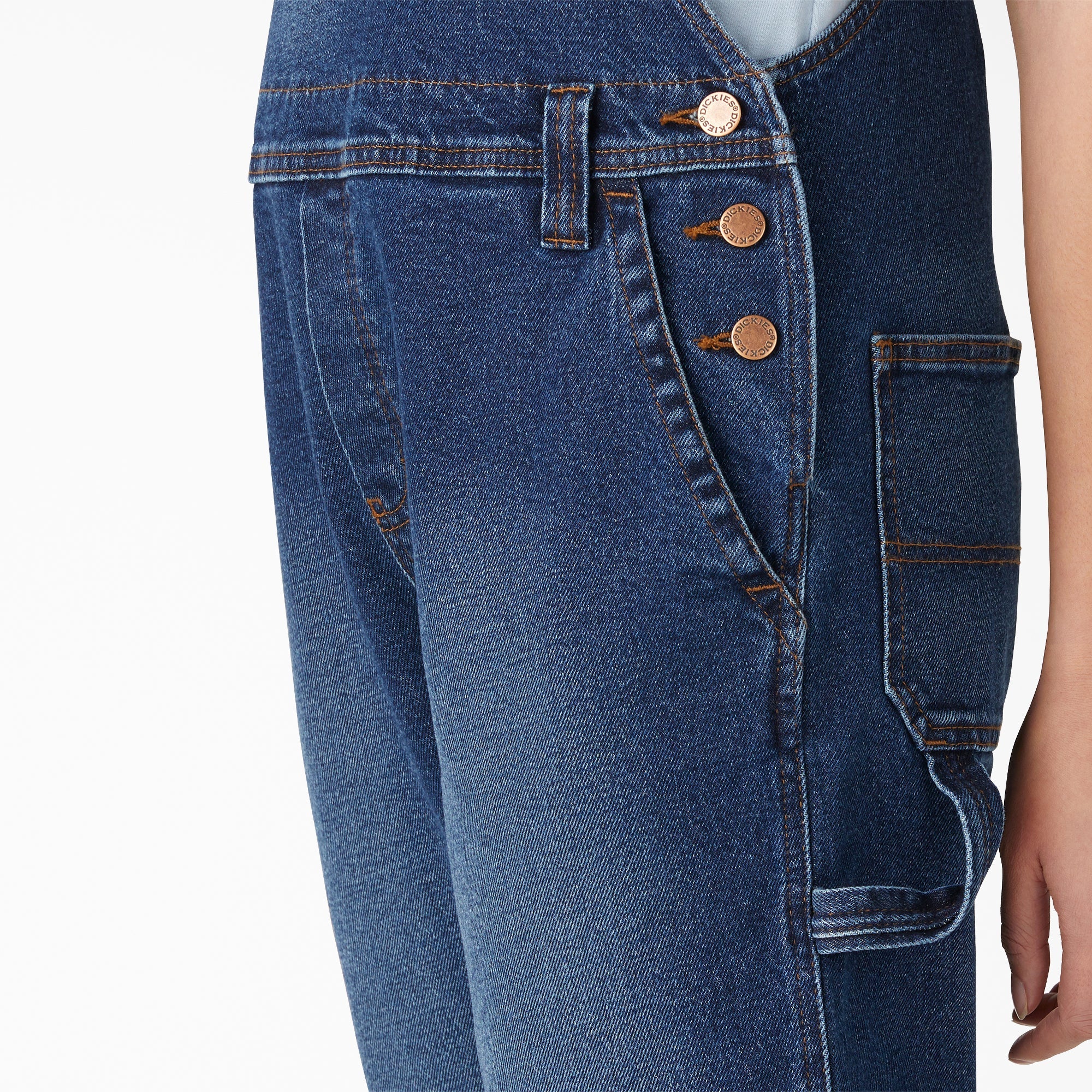 Women's Denim Boyfriend Fit Bib Overalls For Women | Dickies