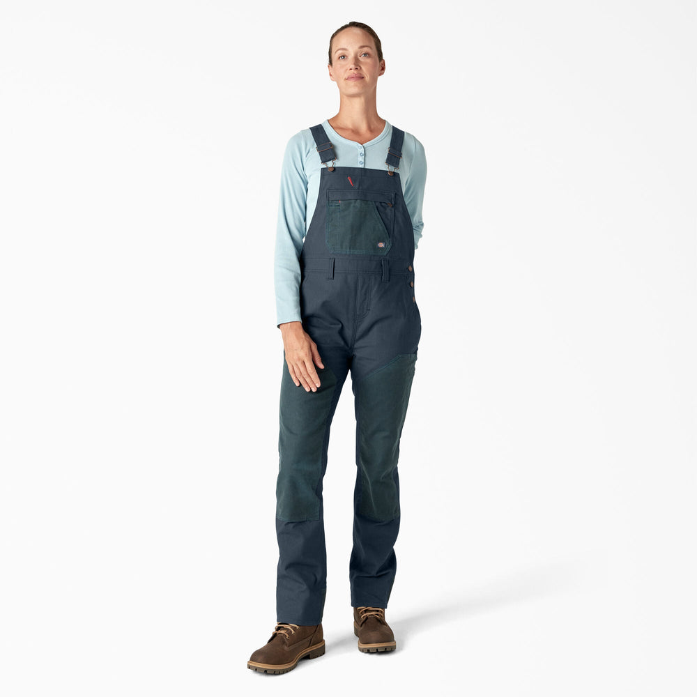 Women's Relaxed Fit Waxed Canvas Bib Overalls For Women | Dickies