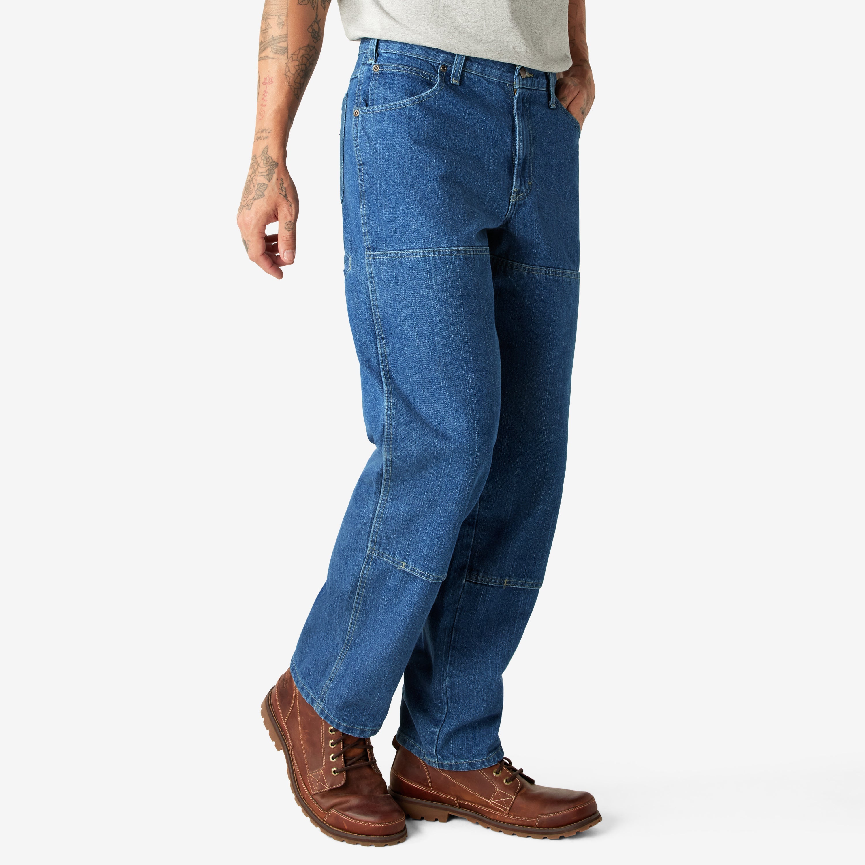 Relaxed Fit Double Knee Jeans For Men | Dickies
