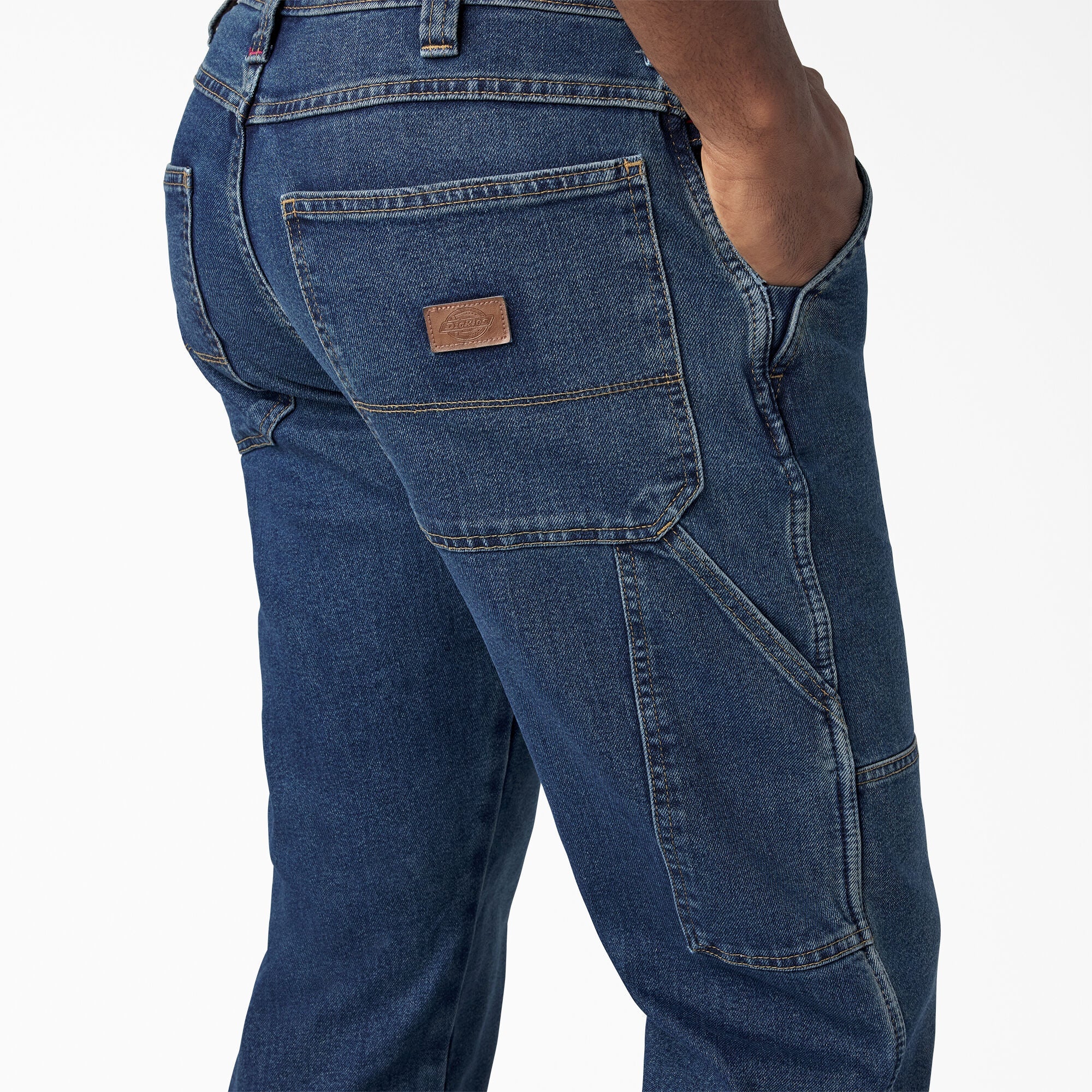 FLEX Relaxed Fit Double Knee Jeans For Men | Dickies