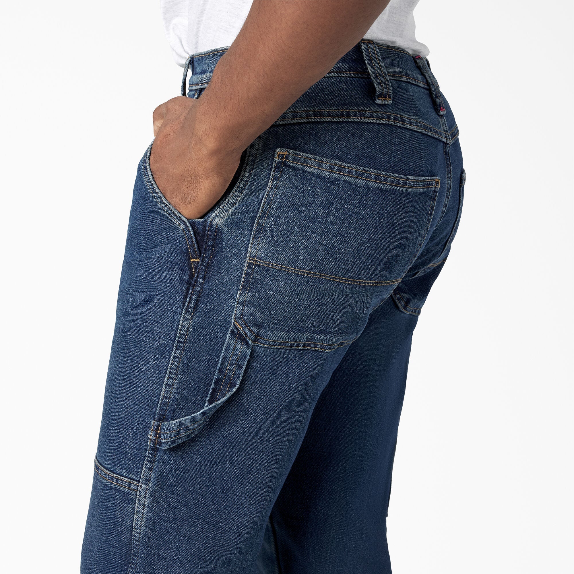 FLEX Relaxed Fit Double Knee Jeans For Men | Dickies
