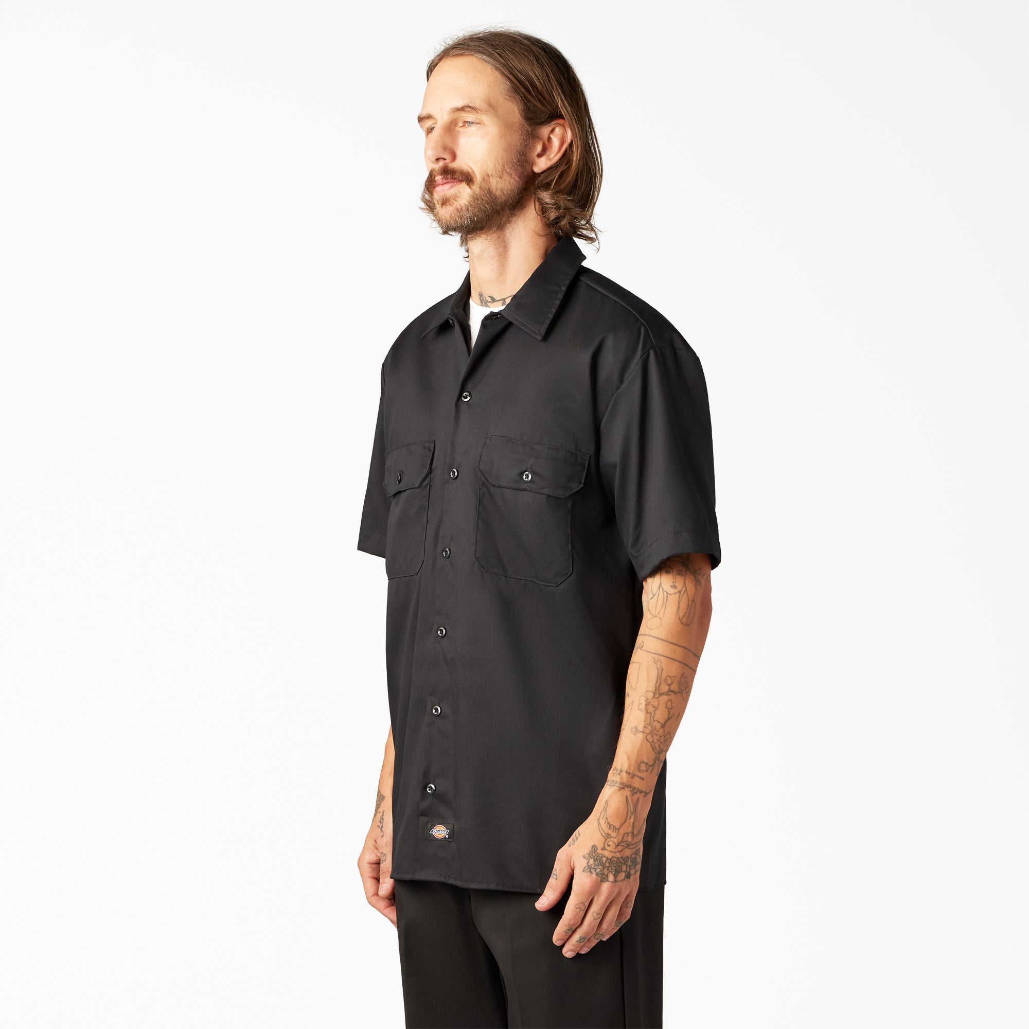 FLEX Relaxed Fit Short Sleeve Work Shirt For Men | Dickies