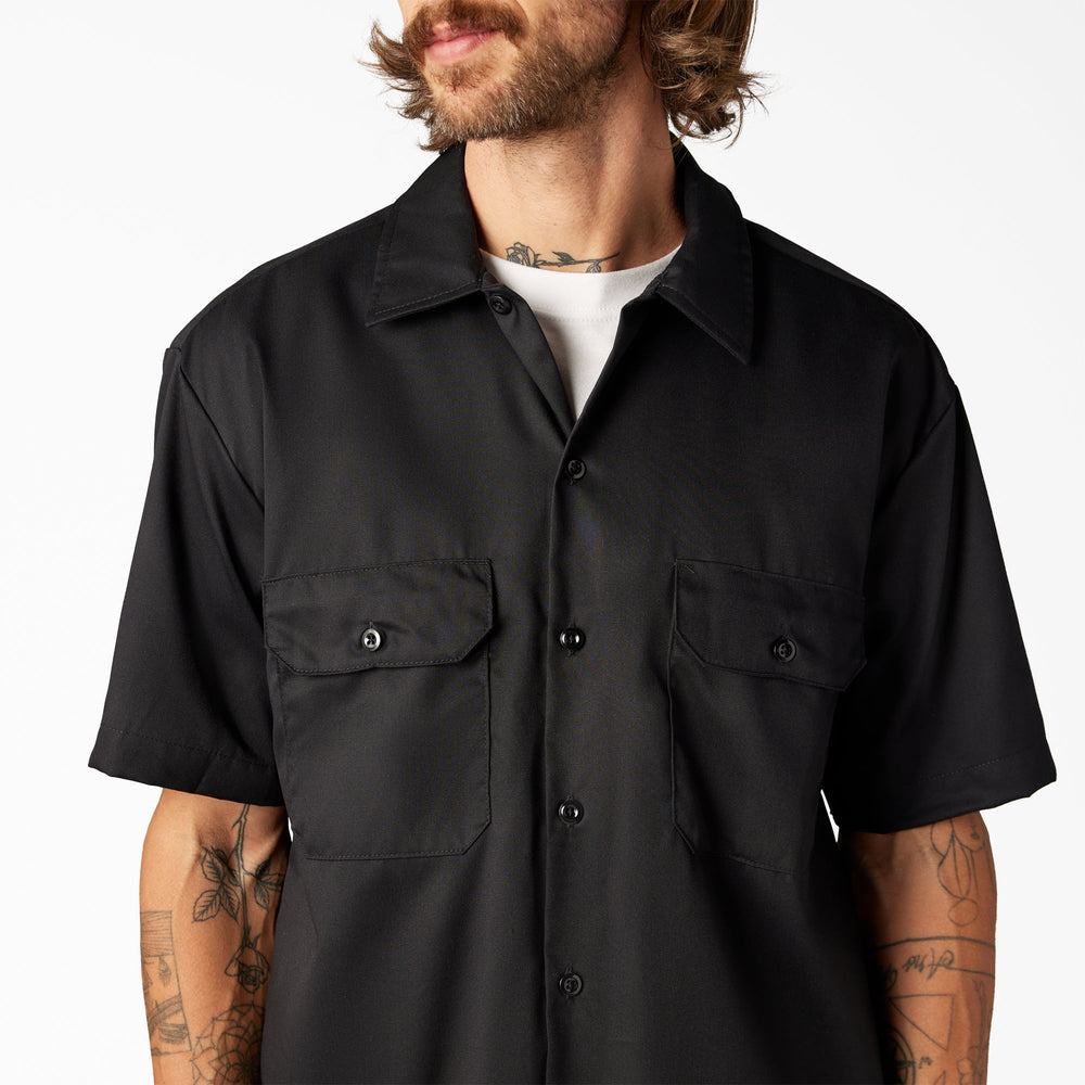FLEX Relaxed Fit Short Sleeve Work Shirt For Men | Dickies