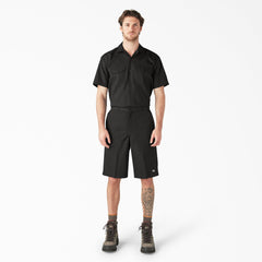 Loose Fit Flat Front Work Shorts, 13" For Men | Dickies